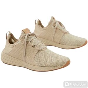 New Balance Cruz Knit and faux suede lace-up Fresh Foam shoe Size 7.5